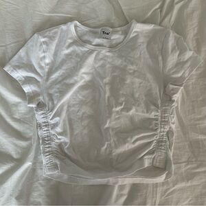 Aritzia TNA Cropped Ruched Top